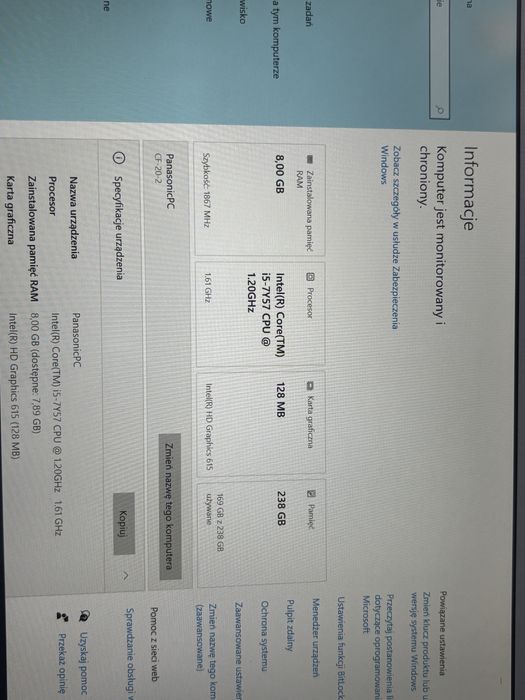Panasonic CF-20 toughbook pancerny tablet diagnostyka BMW ISTA 4.55.12