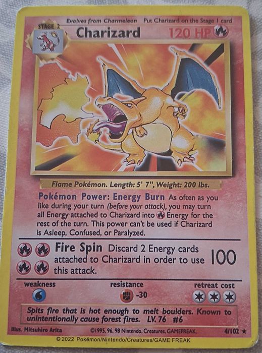 Base set charizard 4/102