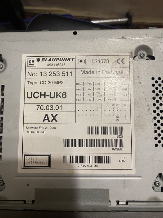 Магнітола опель віваро