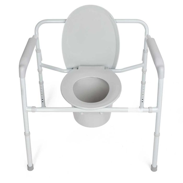 Стул-туалет широкий.Крісло туалетне баріатричне складне з регулюванням