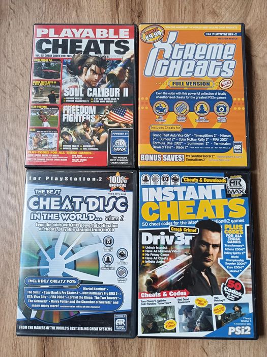 PlayStation 2 CHEATS (cztery płyty)