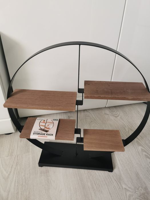 Półeczka dekoracyjna na komode drewo metal