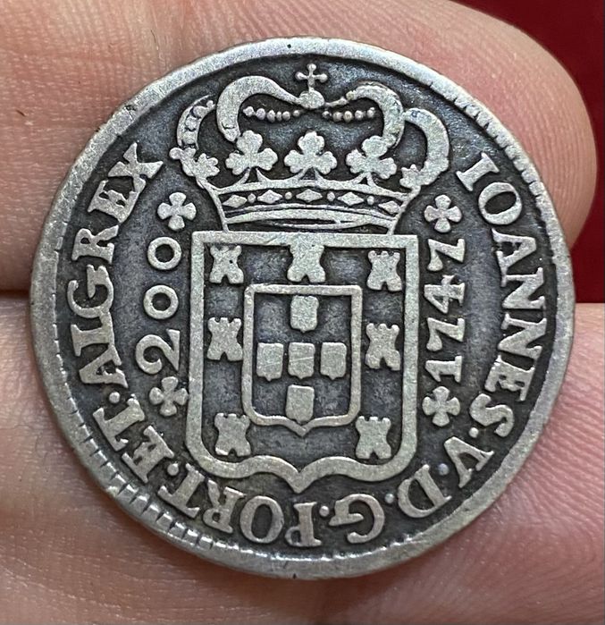 Moeda 408 - 12 Vintens 240 Reis A JOAO V 1747