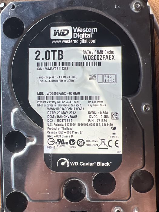 Dysk Wd Black 2TB