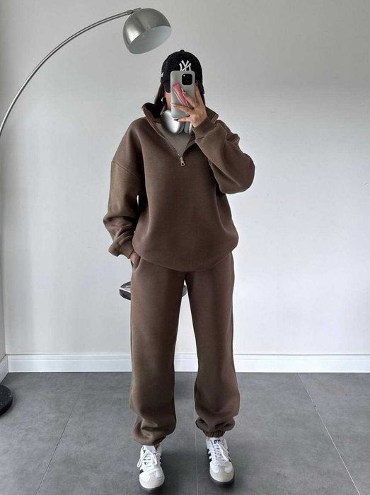 Розпродпж !!!Костюм жіночий на флісі — oversize