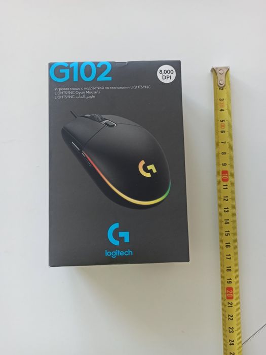 Mysz Logitech G102 Lightsync czarny przewodowa