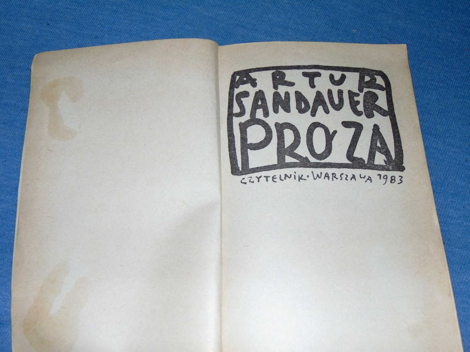 Proza - Artur Sandauer