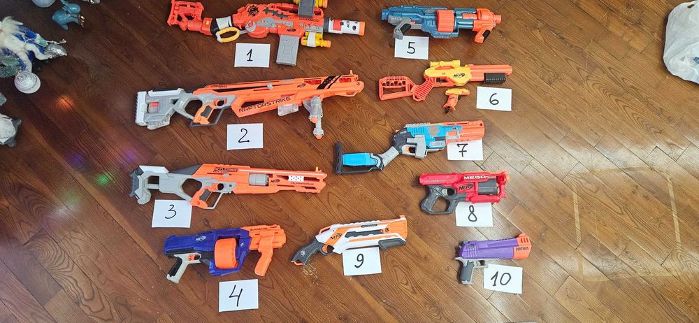 Продам Nerf Hasbro бластеры 10шт