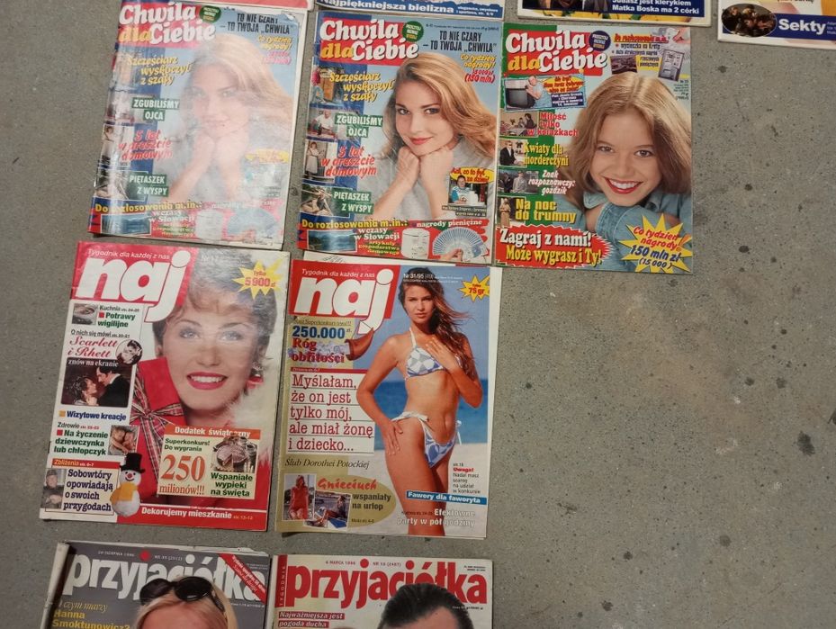 Gazety czasopisma lata 90