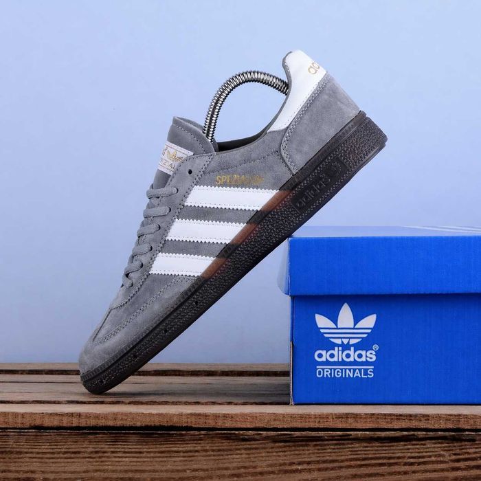 (2324) Кросівки кеди Adidas Handball Spezial сірі з білим (41-45)
