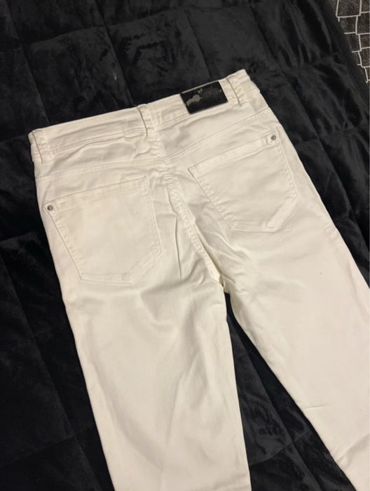 Calças de ganga brancas High Waist