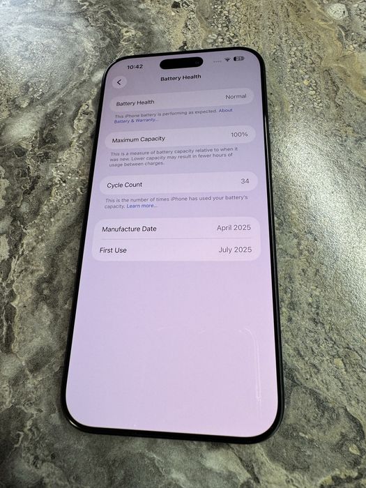 Iphone 16 Pro Max 256Gb 34 цикла Европеец Неверлок Новый