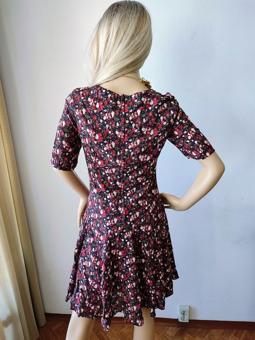 H&M sukienka w kwiaty falbaniasta 36 romantyczna lekka na co dzień