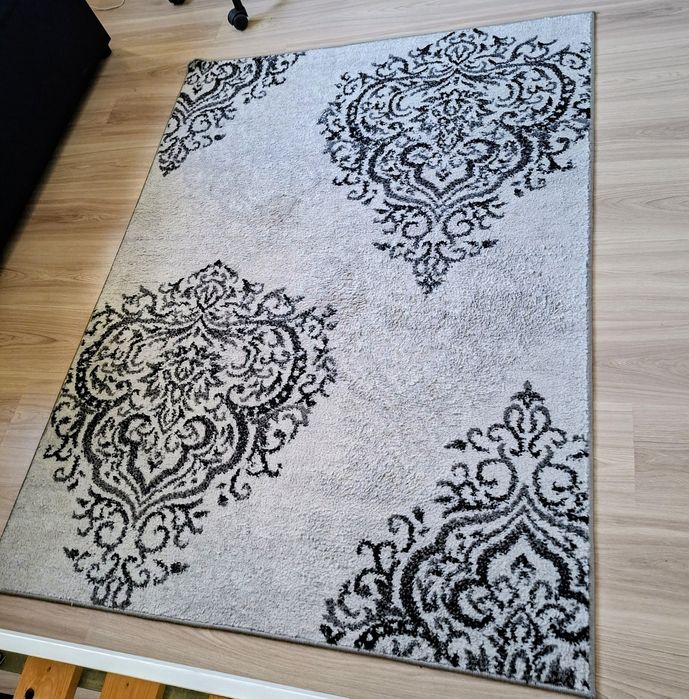 Dywan 140x170 szaroczarny