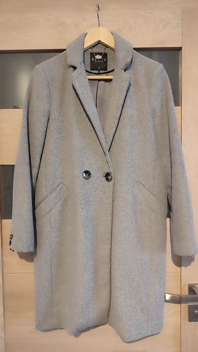 Płaszcz Mohito szary wiosenny jesienny trencz