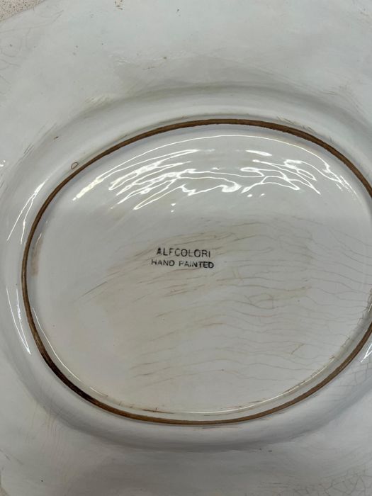 Jarro e bacia em porcelana