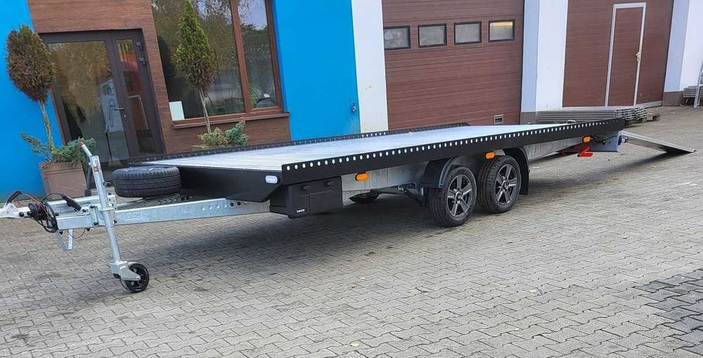 Laweta - przyczepa 5 x 2,1 DMC 3000 kg , najazdy 2,5 aluminiowe ,  100% LED