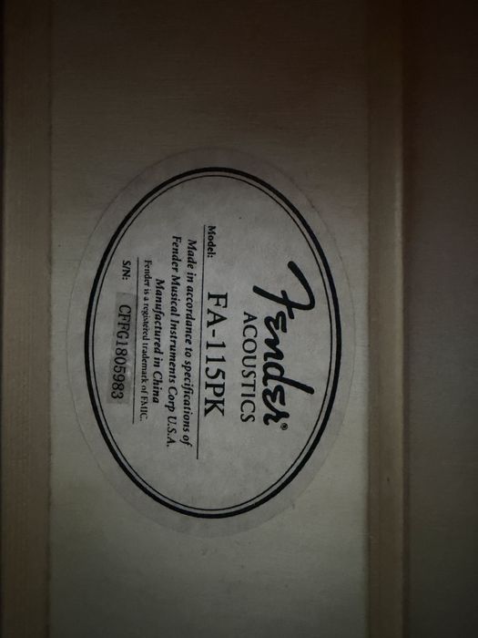 Guitarra acústica Fender