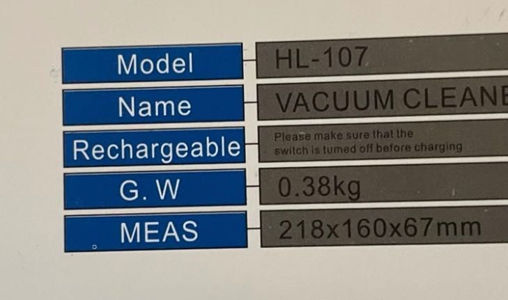 Портативний бездротовий акумуляторний Пилосос і пилозбірник