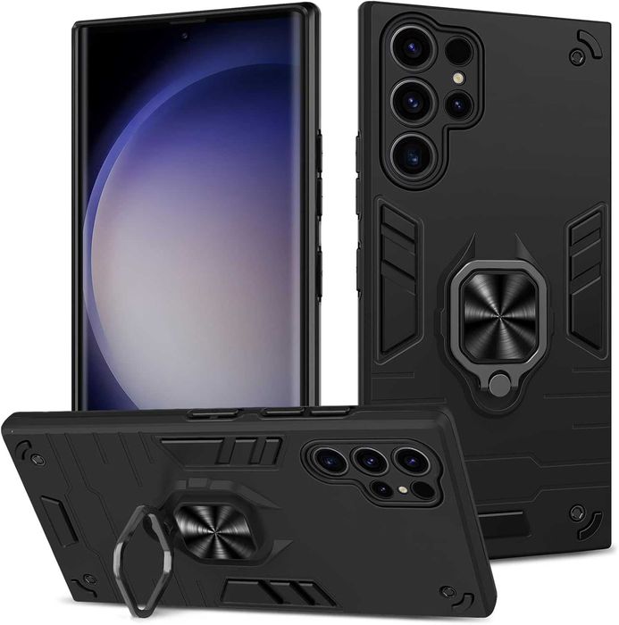 Etui Case Pancerne Samsung Galaxy S23 Ultra + Folia na ekran