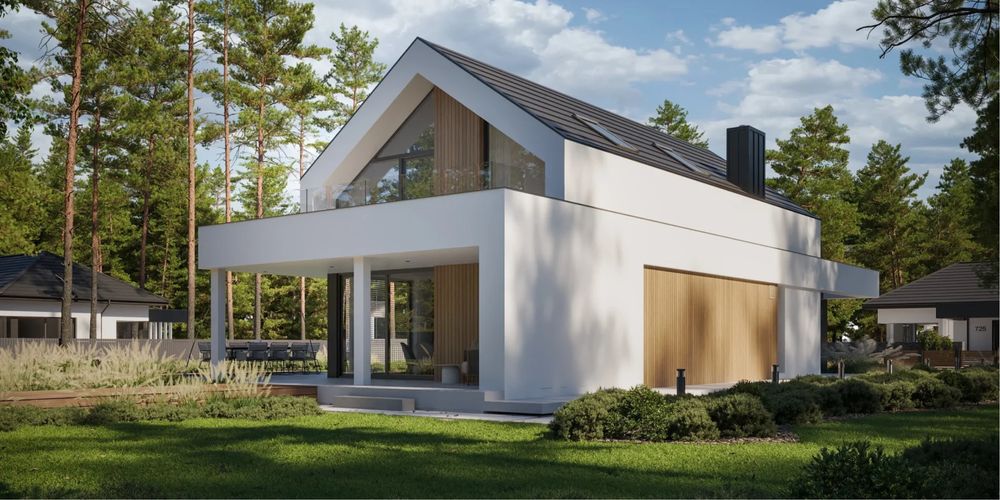 Projekt domu Newhouse 755 g2 w1 wersja odbicie lustrzane