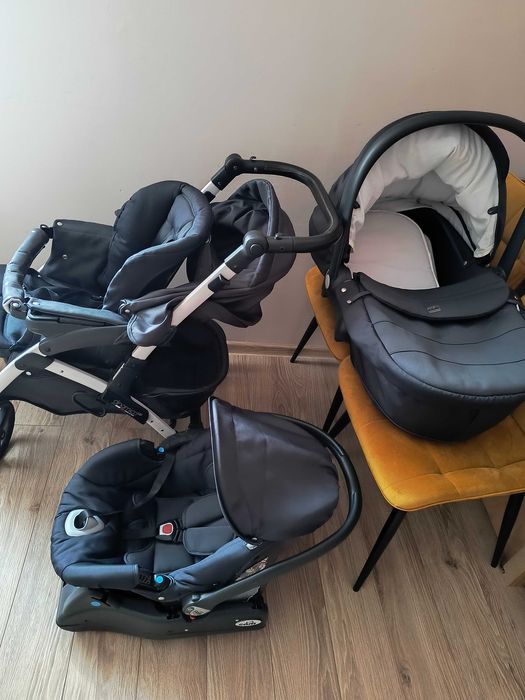 Piękny Wózek 3w1 czarny