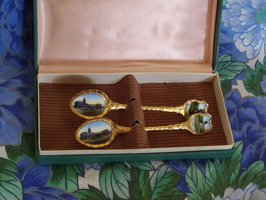 Чайные ложки Ленинград в коробке. СССР.