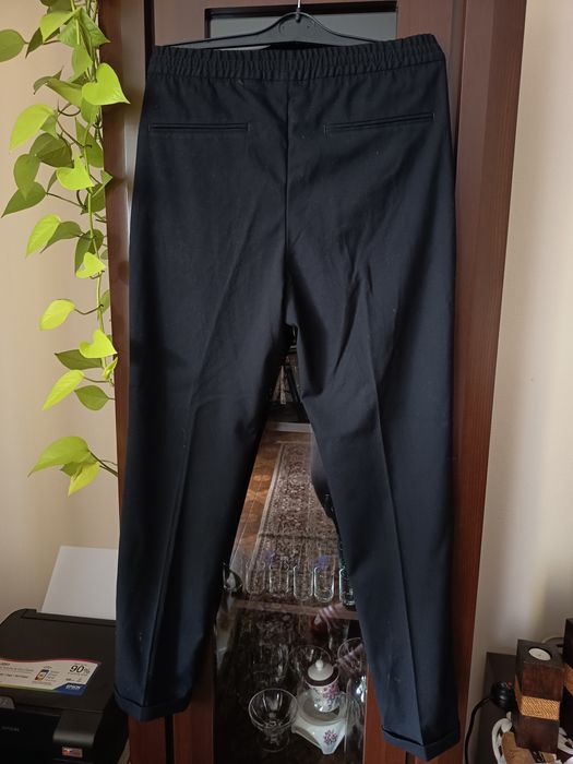 Spodnie eleganckie damskie slim fit H&M 36 S czarne