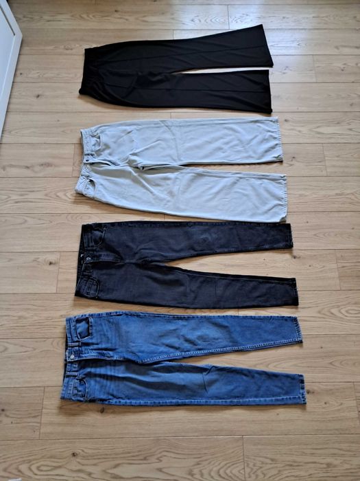 Jeansy zestaw 36 stan bardzo dobry dzwony sinsay