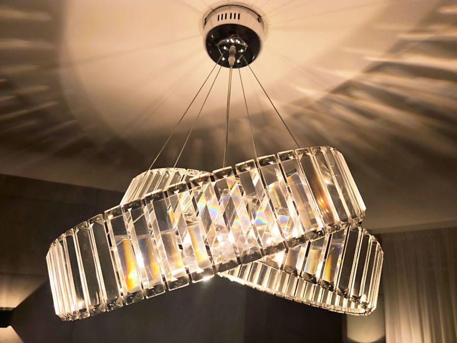 Lampa Crytal Light Orbix Ring - kryształowa piękna nowoczesna