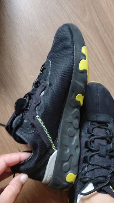 Оригінальні кросівки Nike React Element 55 (Black/Volt)р.39.(40)