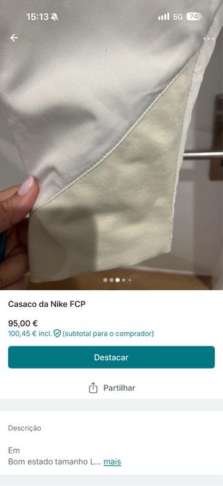 Casaco FCP oficial