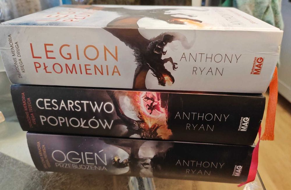 Anthony Ryan - Draconis Memoria KOMPLET 1-3 Twarda Oprawa MAG I Wydanie
