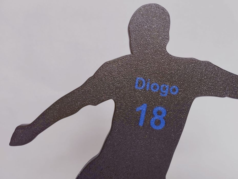 Placa Jogador de Futebol personalizada