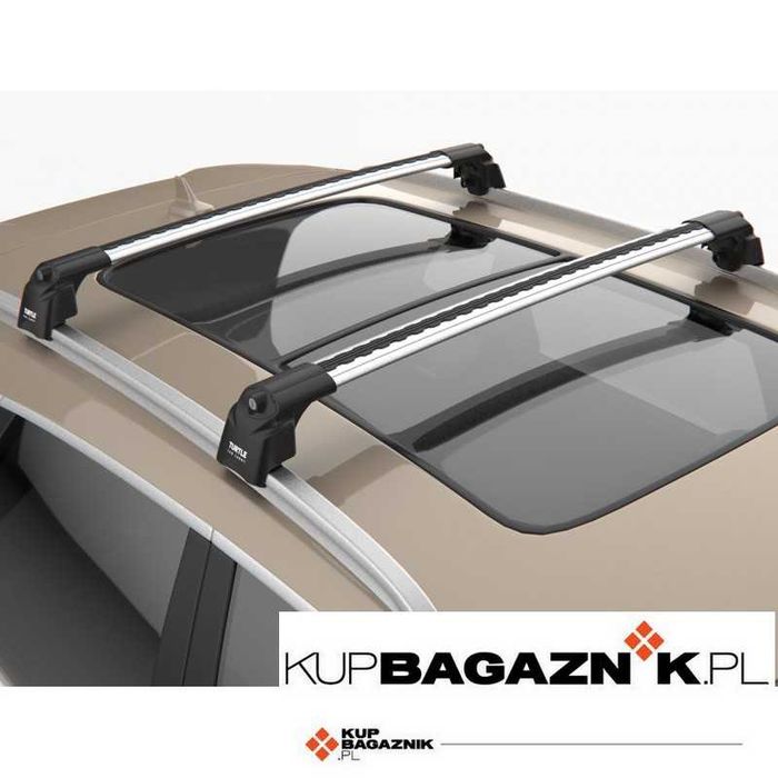 Bagażnik dachowy Audi Q3 SUV 2012 do 2018 bazowy belki dachowe relingi