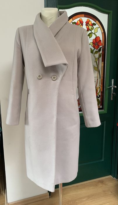 Plaszcz damski Jean Boisson rozm 46 - 35% welna - jak NOWY