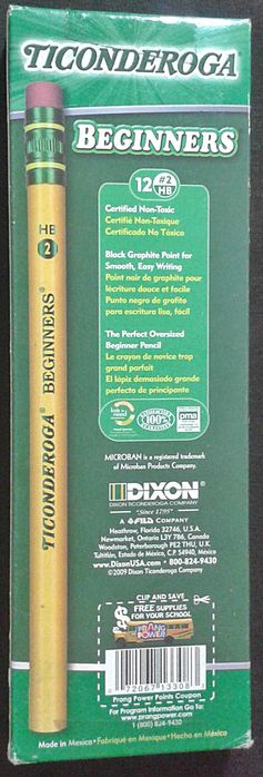 Lápis grosso aprendizagem criança, reumatismo c/ borracha.