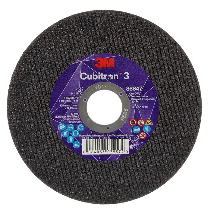 Cubitron III tarcza do cięcia 1.0x125mm