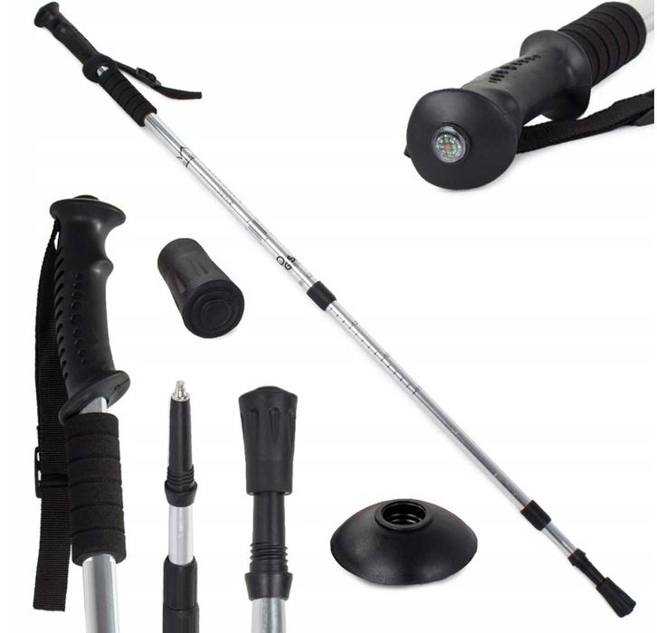 KIJKI TREKKINGOWE do chodzenia nordic walking 63-135cm para 2 SZTUKI