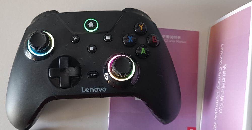 Comando Lenovo bluetooth RGB wireless para jogos pc, ios, switch, android NOVO