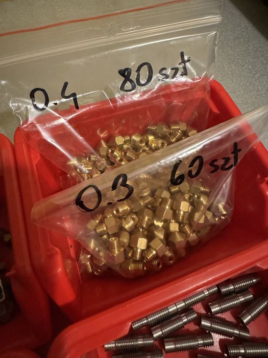 Części głowic do drukarek 3D