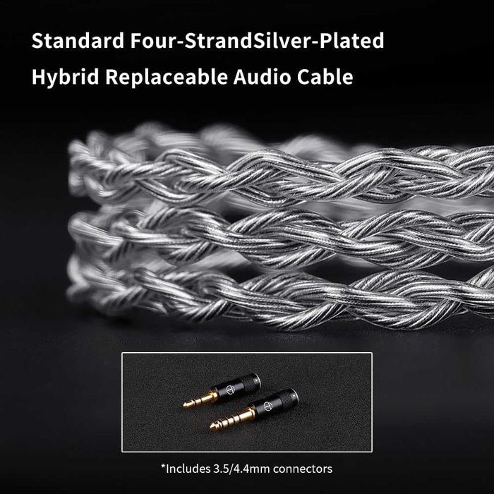 TRN Shell (3DD+1PD, Hi-Res) - Гібридні дротові навушники