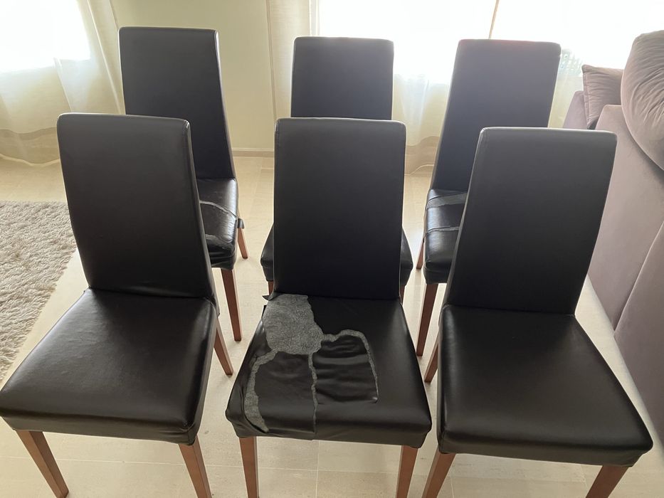 Conjunto 6 cadeiras BARATAS para desocupar negociavel!