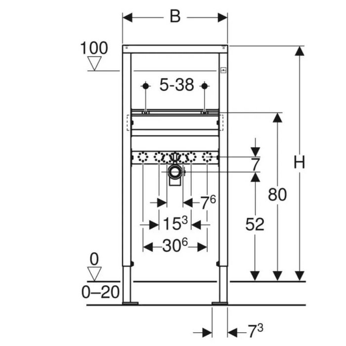 458.404.00.1 Geberit DuofixBasic Інсталяція для раковини