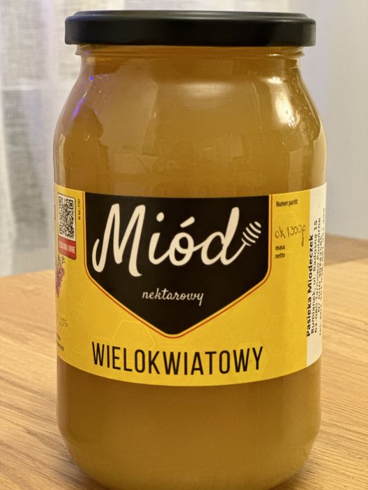 Miód rzepakowy 1300 g pasieka rodzinna