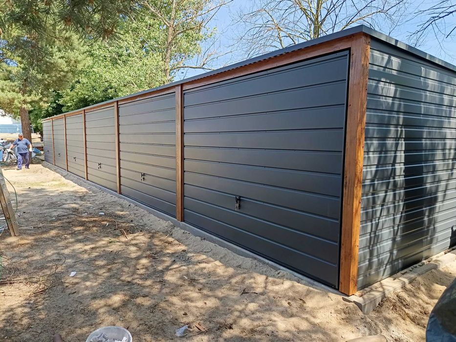 garaz blaszany 15x6 garaż blaszak  garaże blaszane profil 7x5 3x6 6x6