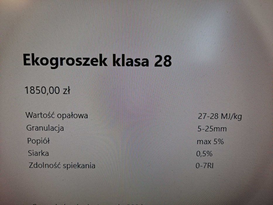 węgiel groszek pakowany skarbek 28kj