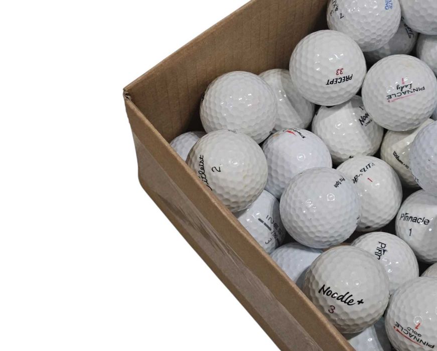 100szt piłki golfowe używane MIX kat. C/D do golfa zestaw LAKEBALLS białe