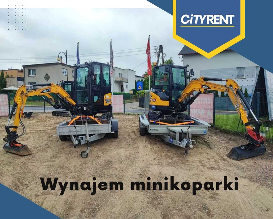 Wynajem minikoparki 1,8T