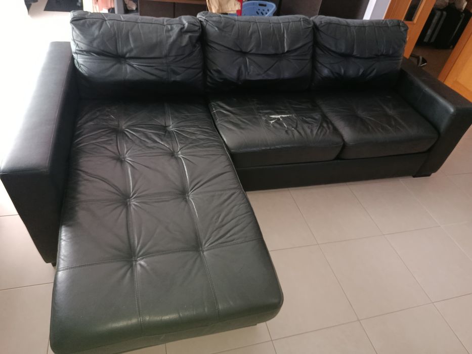 Sofá chaise longue com cama